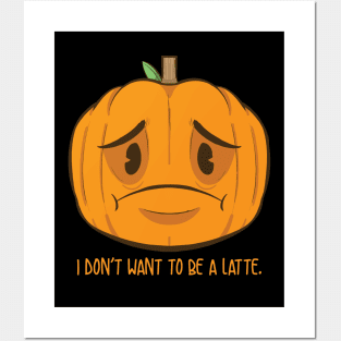 Sad Pumpkin Posters and Art